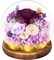 Preserved Real Rose Forever Flowers in Glass Dome (Purple in Glass Dome) 6.02"D x 6.4"W x 6.12"H